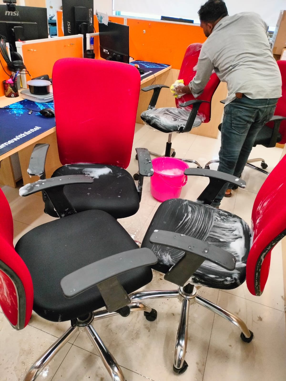 Chair shampoo 2